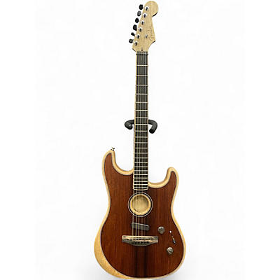 Used 2020 Fender American Acoustasonic Stratocaster Cocobolo Acoustic Electric Guitar
