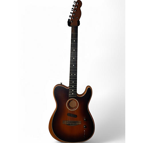 Used 2020 Fender American Acoustasonic Telecaster Sunburst Acoustic Electric Guitar Sunburst