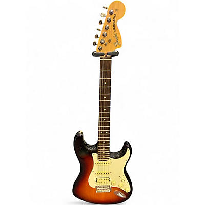 Used 2020 Fender American Performer Stratocaster HSS 3 Tone Sunburst Solid Body Electric Guitar