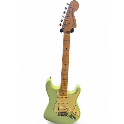 Used 2020 Fender American Performer Stratocaster HSS Matte Surf Green Solid Body Electric Guitar