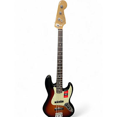 Used 2020 Fender American Professional Jazz Bass 2 Tone Sunburst Electric Bass Guitar