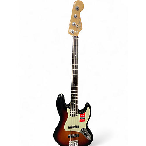 Used 2020 Fender American Professional Jazz Bass 2 Tone Sunburst Electric Bass Guitar 2 Tone Sunburst
