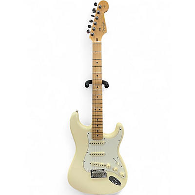 Used 2020 Fender American Professional Stratocaster SSS Antique White Solid Body Electric Guitar