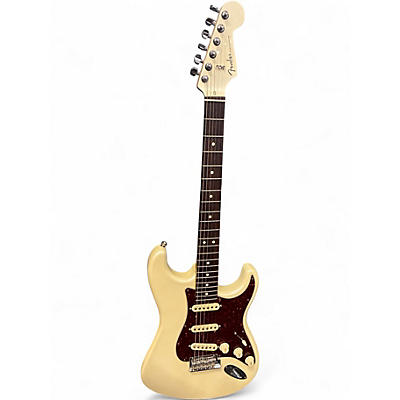 Used 2020 Fender American Showcase Stratocaster  Olympic Pearl Solid Body Electric Guitar