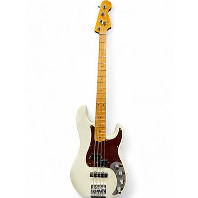 Fender Used 2020 Fender American Ultra Precision Bass Pearl White Electric Bass Guitar