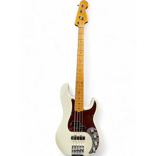 Fender Used 2020 Fender American Ultra Precision Bass Pearl White Electric Bass Guitar Pearl White