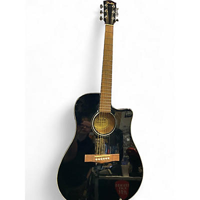 Used 2020 Fender CD-60SCE Dreadnought Black Acoustic Electric Guitar