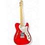 Used 2020 Fender Deluxe Telecaster Thinline Candy Apple Red Solid Body Electric Guitar Candy Apple Red