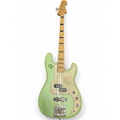 Used 2020 Fender GC FSR Deluxe Precision Bass Special Metallic Seafoam Green Electric Bass Guitar