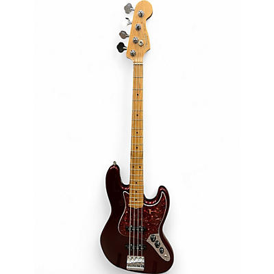 Used 2020 Fender MOD SHOP JAZZ BASS CORONA CLASSIC ROASTED MAPLE Candy Apple Red Metallic Electric Bass Guitar