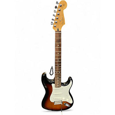 Used 2020 Fender Player Stratocaster 3 Color Sunburst Solid Body Electric Guitar