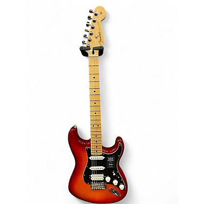 Used 2020 Fender Player Stratocaster HSS Plus Top AGED CHERRY BURST Solid Body Electric Guitar