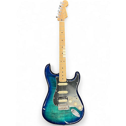 Used 2020 Fender Player Stratocaster TRANS BLUE BURST Solid Body Electric Guitar TRANS BLUE BURST