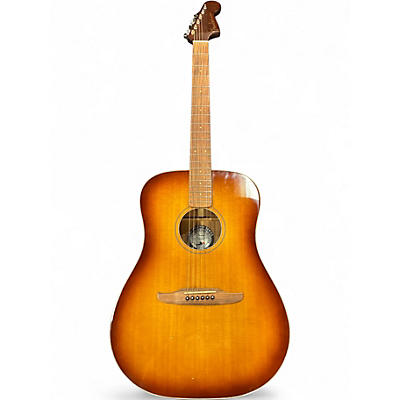 Used 2020 Fender Redondo Classic Aged Cognac Burst Acoustic Electric Guitar