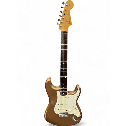 Fender Used 2020 Fender Vintera 60s Stratocaster Road Worn Firemist Gold Solid Body Electric Guitar Firemist Gold