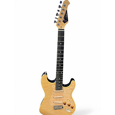 Used 2020 Frank Stallone TIGRESS FLAME NATURAL Solid Body Electric Guitar