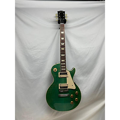 Gibson Used 2020 Gibson CUSTOM SHOP LES PAUL STANDARD F Turquoise Stain Solid Body Electric Guitar