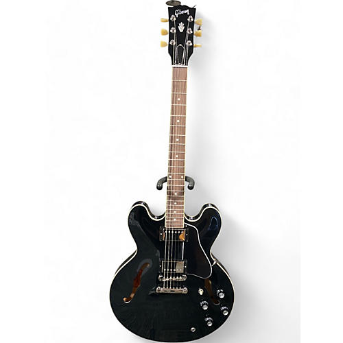 Gibson Used 2020 Gibson ES335 Black Hollow Body Electric Guitar Black