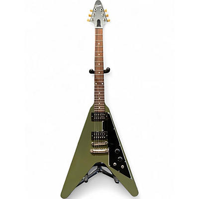 Used 2020 Gibson Flying V Green Solid Body Electric Guitar