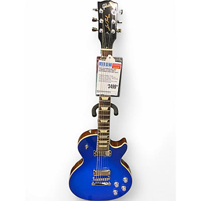 Used 2020 Gibson MOD SHOP STANDARD LES PAUL COBALT BLUE SPARKLE Solid Body Electric Guitar
