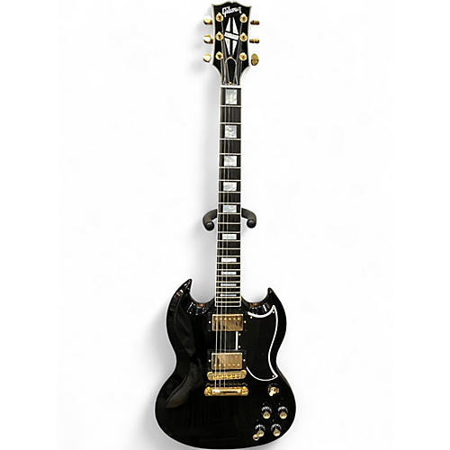 Used 2020 Gibson SG Custom Ebony Solid Body Electric Guitar Ebony
