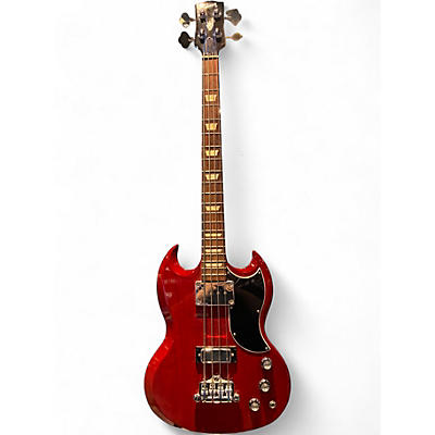 Used 2020 Gibson SG Standard Bass Cherry Electric Bass Guitar
