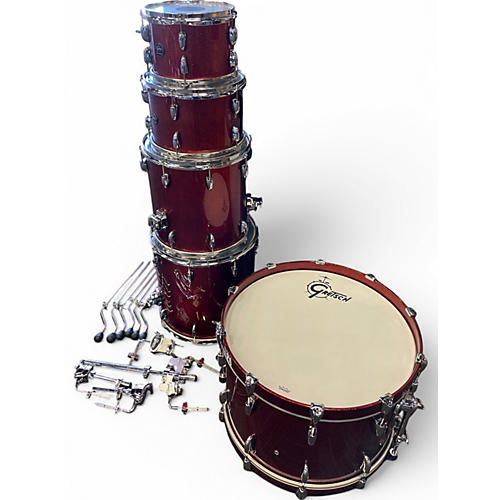 Used 2020 Gretsch Drums 5 Piece Renown BURNT ORANGE Drum Kit BURNT ORANGE