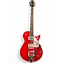 Used 2020 Gretsch Guitars G6129T Players Edition Red Sparkle Solid Body Electric Guitar Red Sparkle