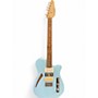 Used 2020 Houston Guitars Hcg Standard 3k Daphne Blue Hollow Body Electric Guitar Daphne Blue