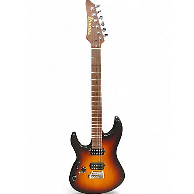 Used 2020 Ibanez AZ2402L PRESTIGE SERIES TRI FADE BURST FLAT Electric Guitar