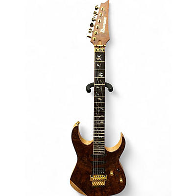 Used 2020 Ibanez RG8520LTD J. Custom Natural Marblewood Solid Body Electric Guitar