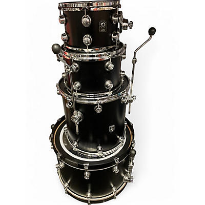 Used 2020 Natal Drums 4 Piece CAFE RACER 59 TULIPWOOD/WALNUT MATTE BLACK Drum Kit