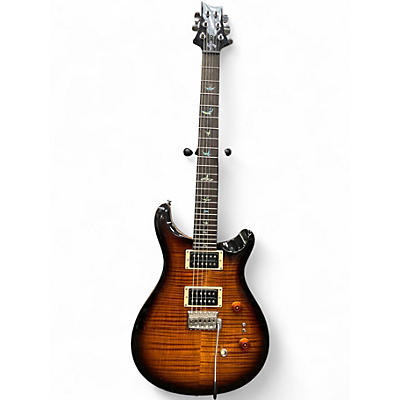 Used 2020 PRS SE Custom 24 35TH ANNIVERSARY Black and Gold Solid Body Electric Guitar