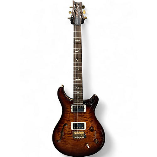 Used 2020 PRS WOOD LIBRARY CUSTOM 22 SEMI HOLLOW BLACK GOLD Hollow Body Electric Guitar BLACK GOLD