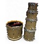 Used 2020 Pork Pie USA 5 Piece Maple Custom Black and Gold Drum Kit Black and Gold