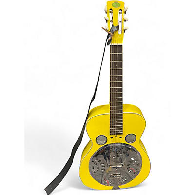 Used 2020 Regal RD40 Yellow Resonator Guitar