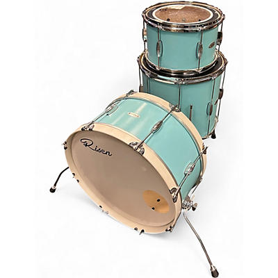 Used 2020 Risen 3 Piece 2020 VINTAGE AQUA 3 PIECE KIT AQUA BLUE Drum Kit