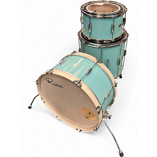 Used 2020 Risen 3 Piece 2020 VINTAGE AQUA 3 PIECE KIT AQUA BLUE Drum Kit AQUA BLUE