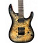 Used 2020 Schecter Guitar Research C-6 Pro Dark Poplar Burl Solid Body Electric Guitar Dark Poplar Burl