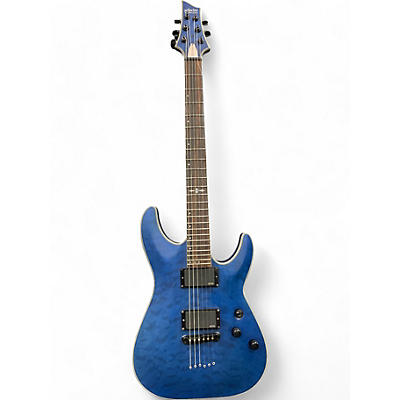 Schecter Guitar Research Used 2020 Schecter Guitar Research C1 Platinum Blue Agave Solid Body Electric Guitar