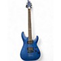 Used Schecter Guitar Research Used 2020 Schecter Guitar Research C1 Platinum Blue Agave Solid Body Electric Guitar Blue Agave