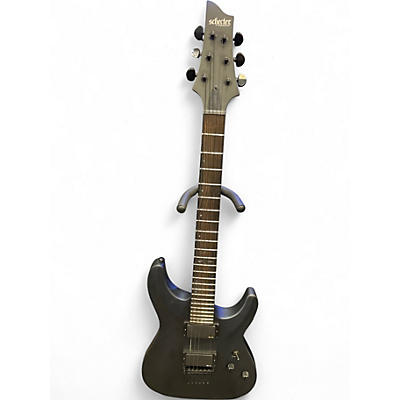 Used 2020 Schecter Guitar Research C1 Platinum Platinum Blackout Solid Body Electric Guitar