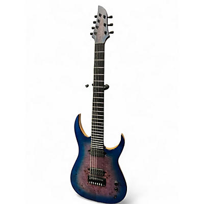 Used 2020 Schecter Guitar Research Keith Merrow KM-7 MK-III Artist 7-String Blue Crimson Solid Body Electric Guitar