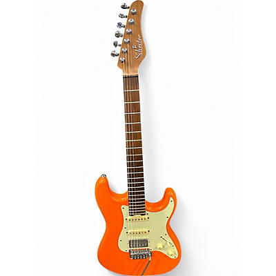 Used 2020 Schecter Guitar Research Nick Johnston Traditional HSS with Roasted Maple Fretboard Atomic Orange Solid Body Electric Guitar