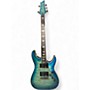 Used 2020 Schecter Guitar Research Omen Extreme 6 Ocean Blue Burst Solid Body Electric Guitar Ocean Blue Burst