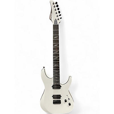 Used 2020 Schecter Guitar Research REAPER-6 CUSTOM WHITE Solid Body Electric Guitar