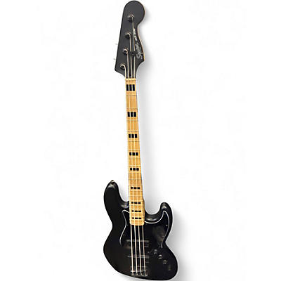 Used 2020 Squier Contemporary Jazz Bass Satin Black Electric Bass Guitar