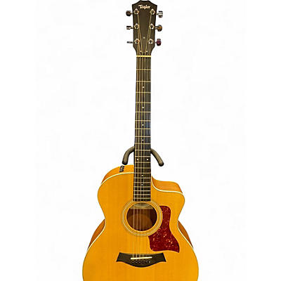 Used 2020 Taylor 214CE Natural Acoustic Electric Guitar