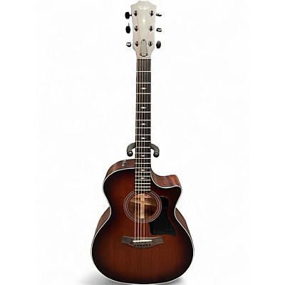 Used 2020 Taylor 324CE V-Class Tobacco Kona Burst Acoustic Electric Guitar