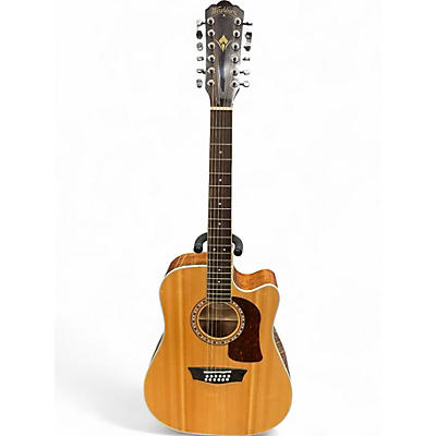Used 2020 Washburn hd10sce Natural 12 String Acoustic Electric Guitar